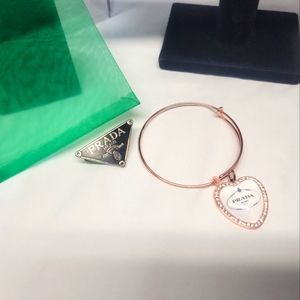Prada Heart Bangel Bracelet and Accesory